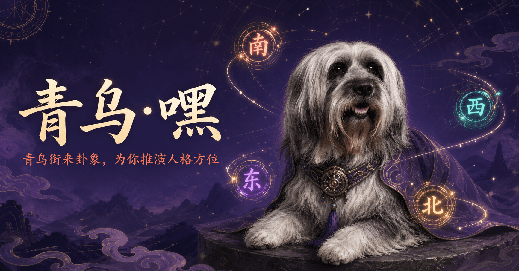 青乌·嘿主封面：青乌神兽魔礼嘿衔来人格方位卦象